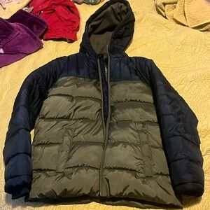 Blue and green large jacket